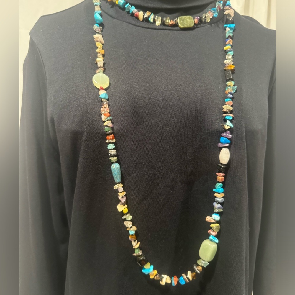 Handmade Natural Gemstone Necklace - Picture 3 of 4